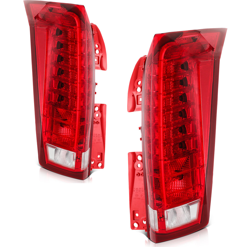 Pair LED Brake Turn Signal DRL Reverse Tail Lights For 2010-2016 Cadillac SRX
