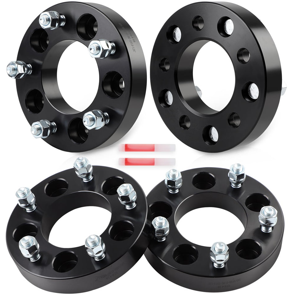 (4) 5x5 to 5x135 Wheel Adapters 1.25inch 5x127 Hub to 5x135 Wheel Fits Chevy Dodge