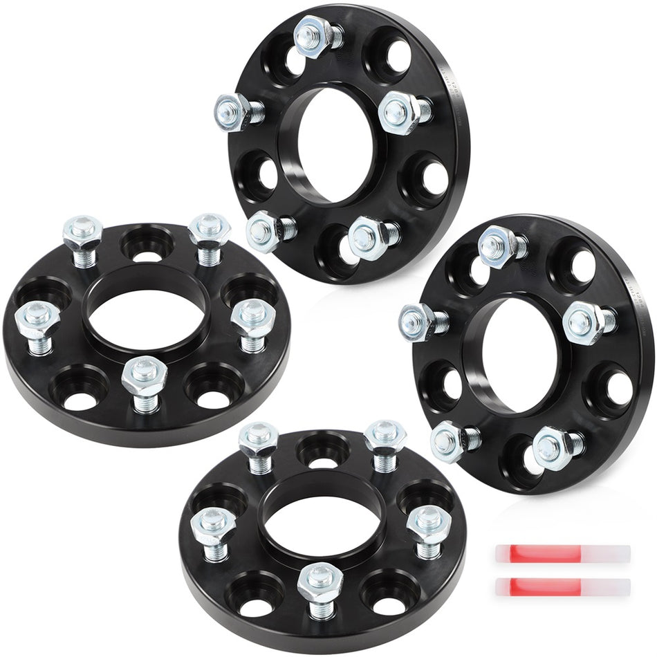 (4) 15mm Hubcentric 5x4.5 Wheel Spacers 12x1.5 Fits Hyundai Elantra Mazda CX-5
