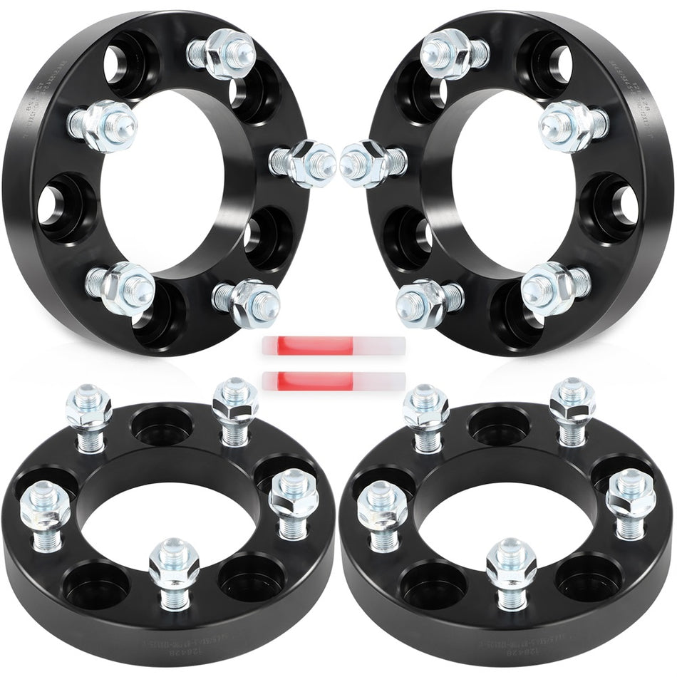 4x 1 inch 5x4.5 Wheel Spacers M12x1.25 For Infiniti G35 G37 Q50 For Nissan 370Z