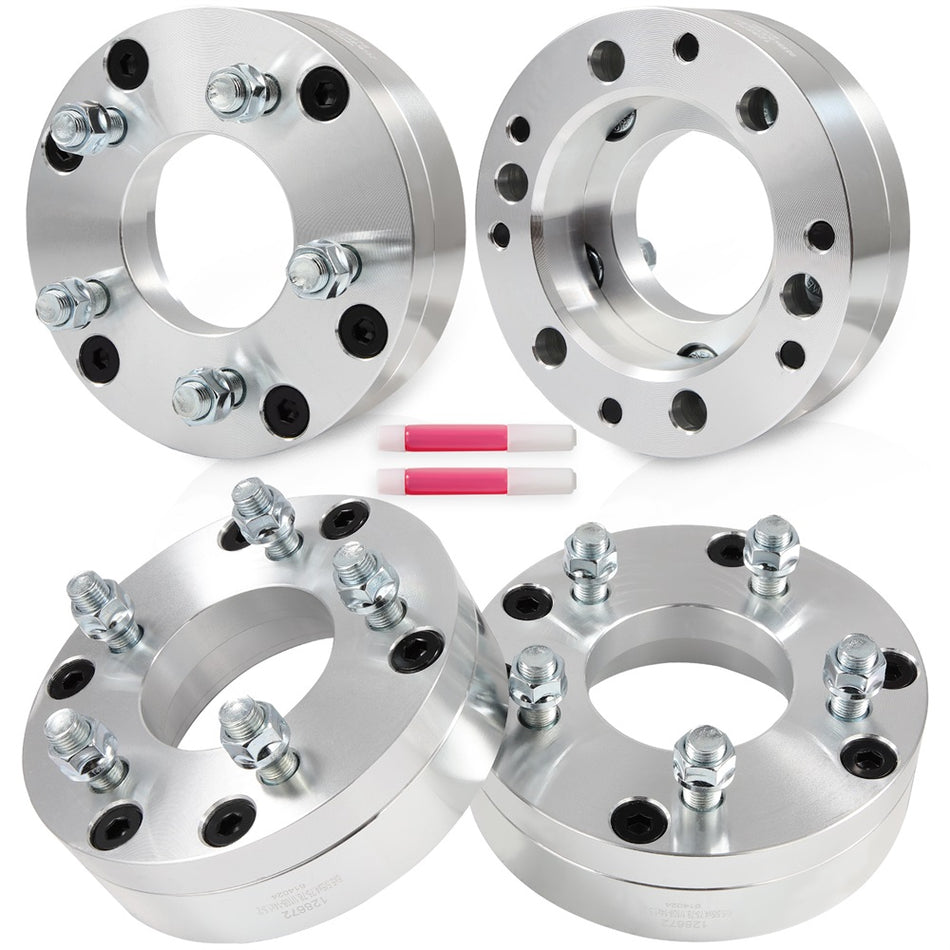 4Pcs 2inch 6x5.5 to 5x4.75 Conversion Wheel Adapters For Chevy 6 Lug to 5 Lug Wheel