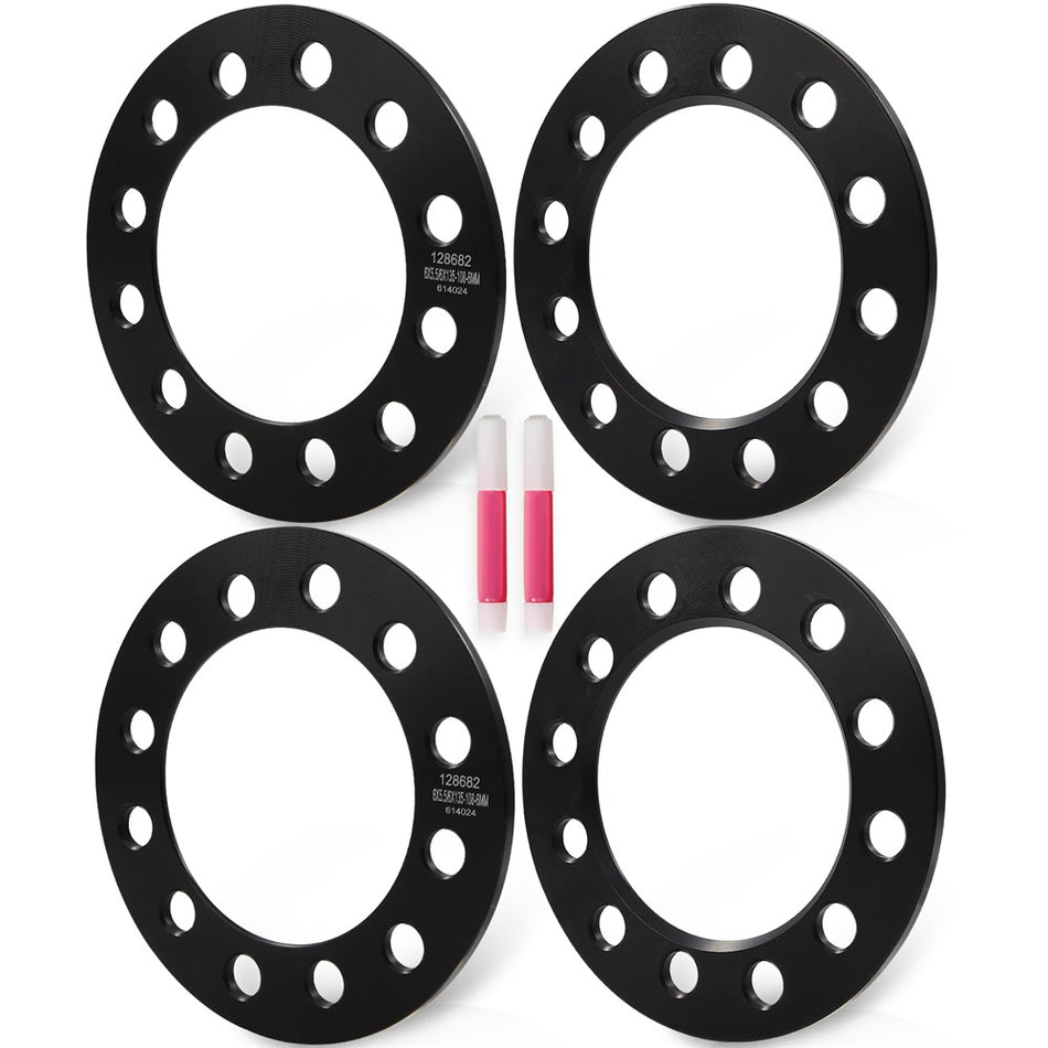 For Toyota 4Runner Pickup Tacoma Ford 6x5.5/ 6x135 Wheel Spacers (4) 1/4inch Thick