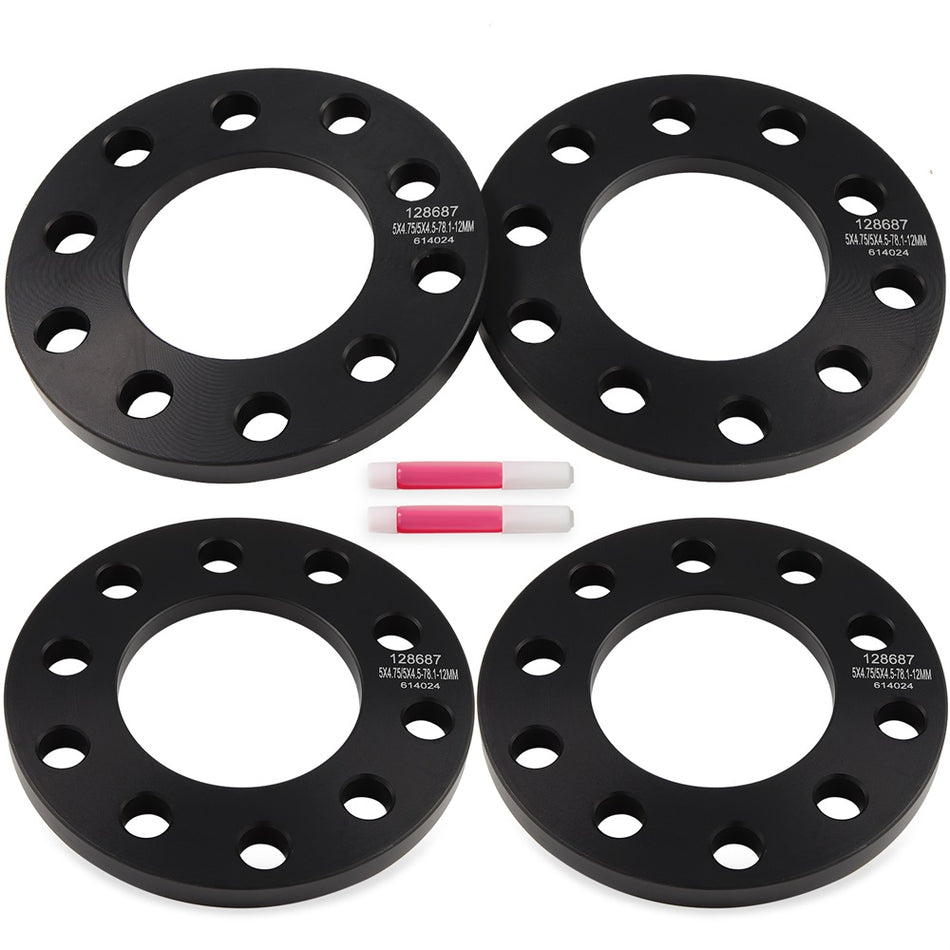 4x 12mm 5x4.5 5x114.3 5x4.75 5x120.65 Wheel Spacers Fits Toyota Tacoma Sienna