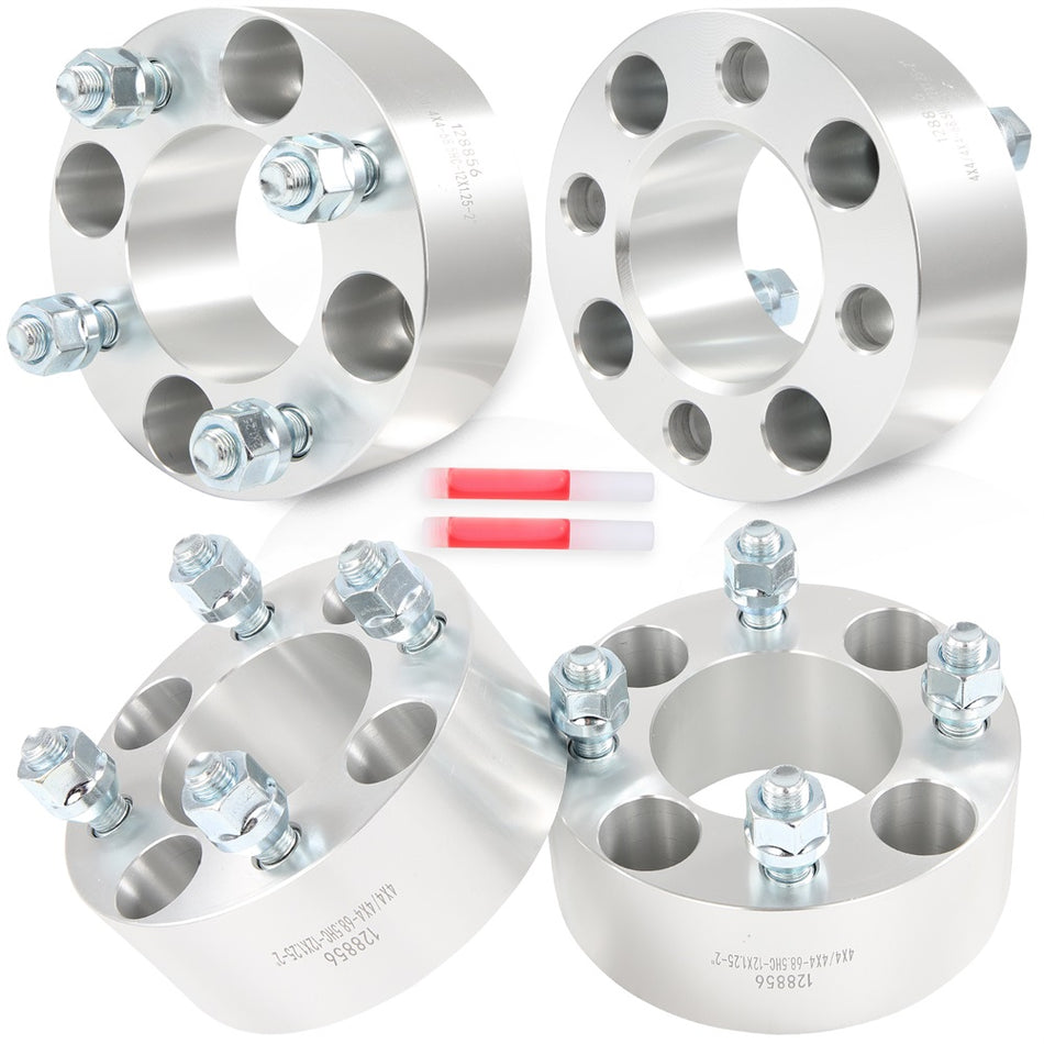 OFA 4Pcs 2inch 4x4inch/ 4x101.6 Wheel Spacers 12x1.25 68.5 CB For Yamaha Golf Cart