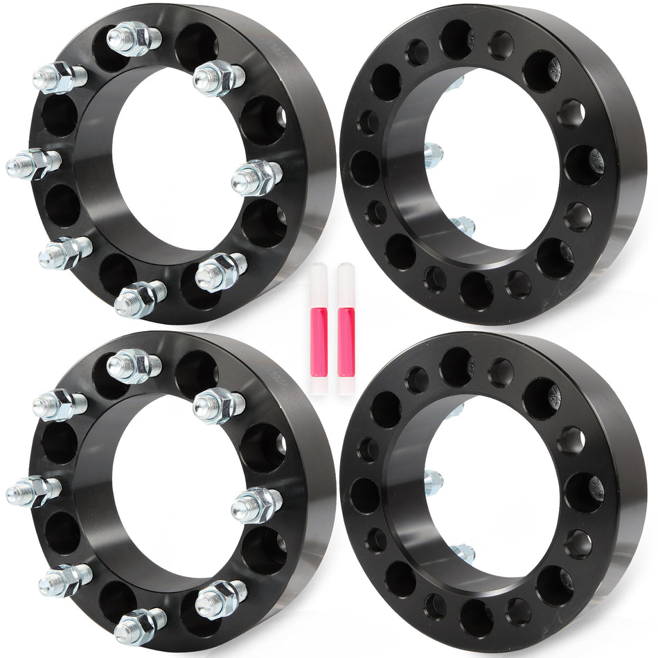 4 Set 8x6.5 Wheel Spacers 2inch 14x1.5 For 2001-2010 GMC Sierra 2500 HD & Yukon XL
