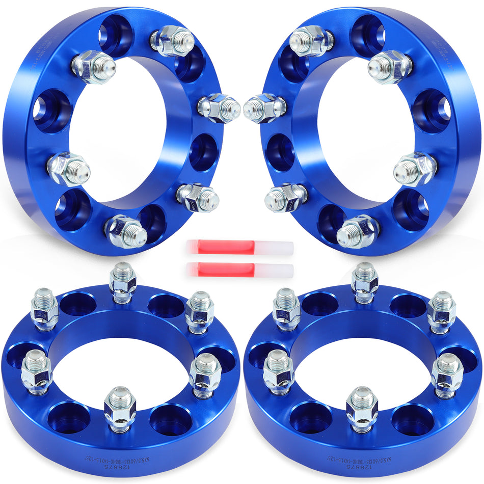 (4) 6x5.5 to 6x135 Wheel Adapters 1.25inch 6x139.7 Hub to 6x135 Wheel For Chevy GMC