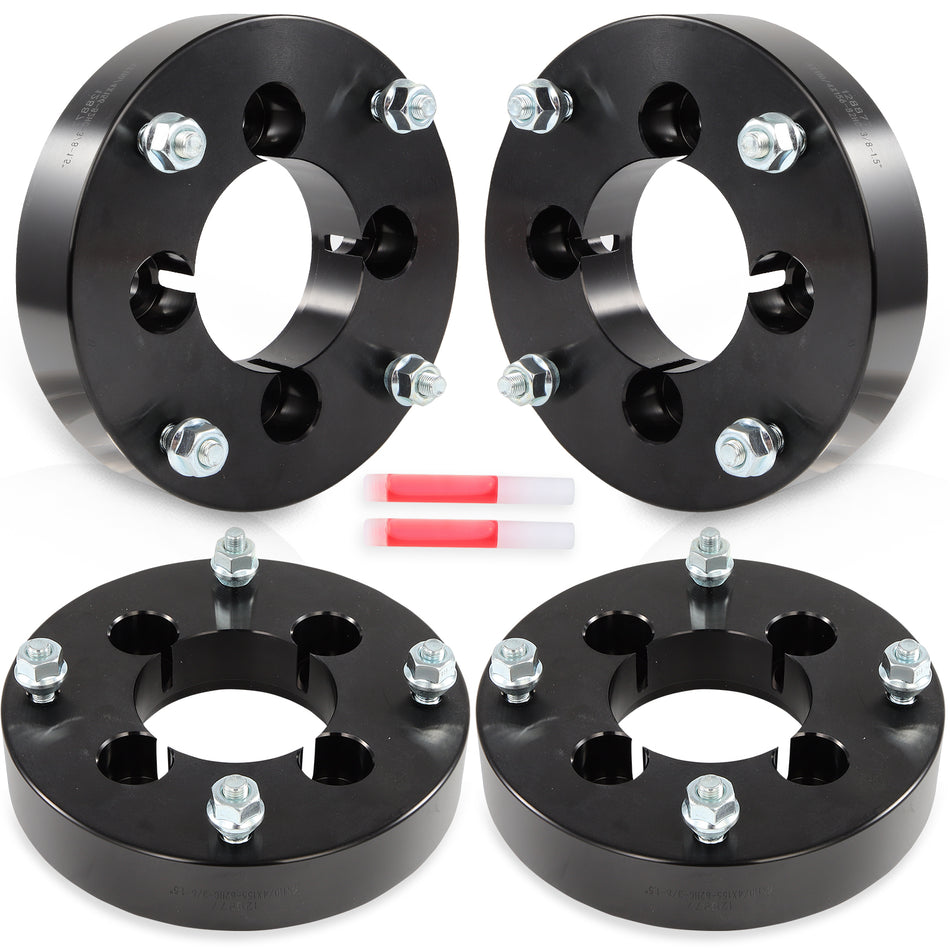 4x 1.5 inch 4x110 to 4x156 ATV Wheel Adapters 3/8inchx24 Fits Honda 4/110 to 4/156