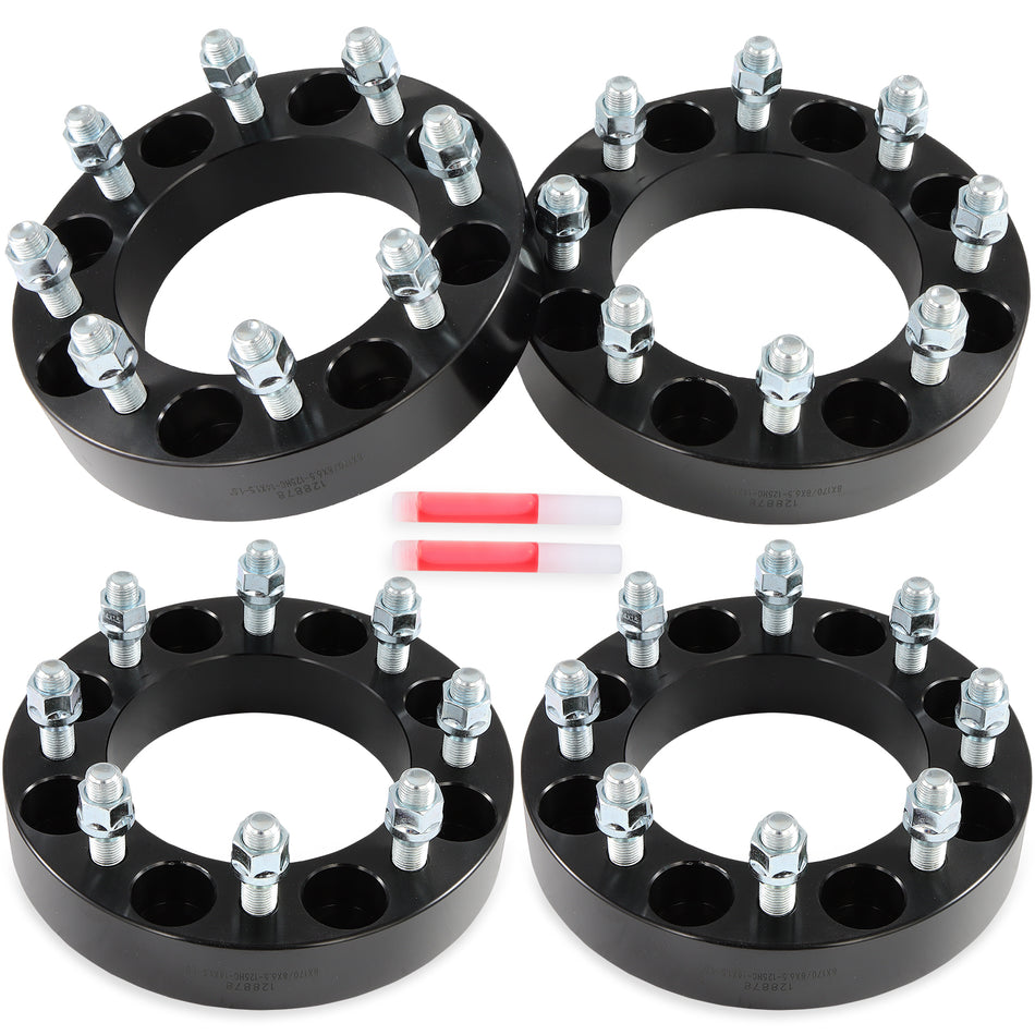 4 Pcs 1.5inch Wheel Adapters 8x170 Fit For Ford F-250 F-350 to 8x165.1/ 8x6.5 8 Lug