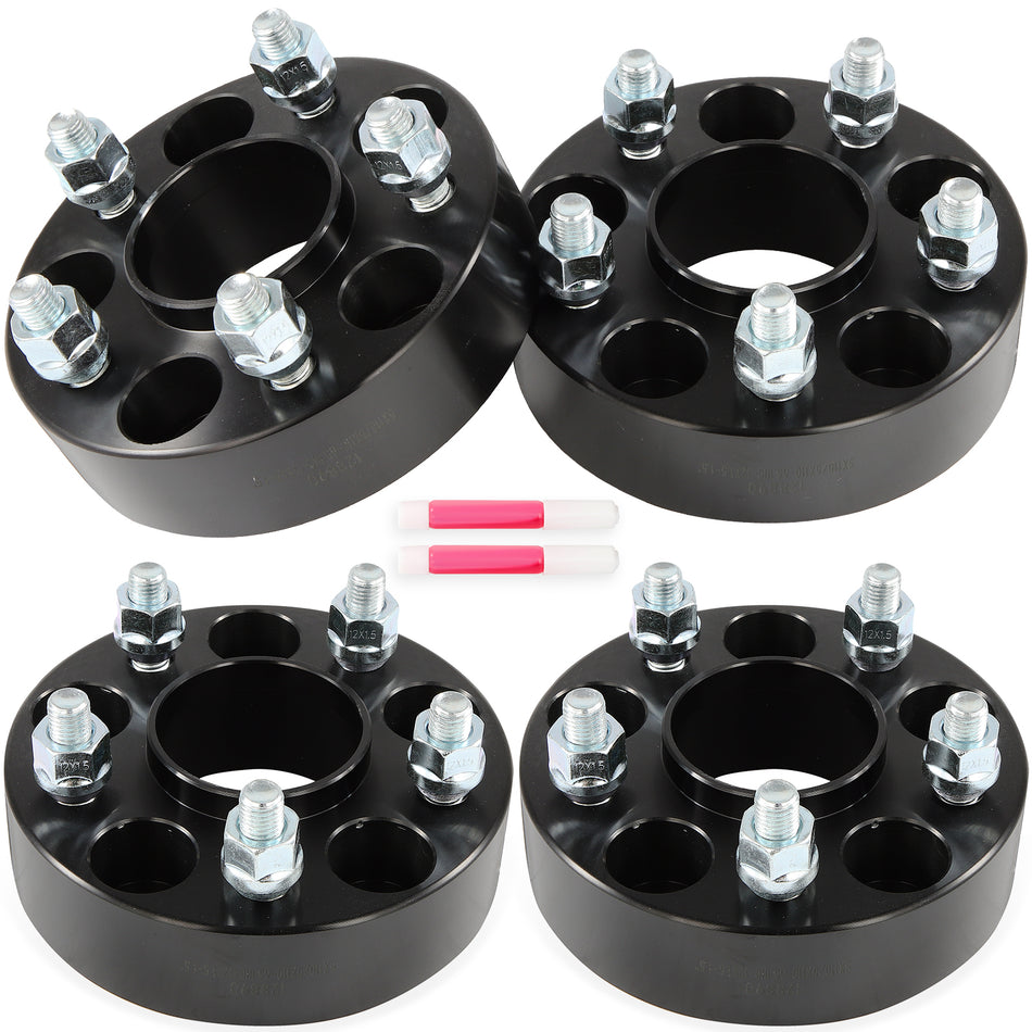 (4) 1.5 inch Hubcentric Wheel Spacers 5x110 12x1.5 For Saab 9-3 9-5 1999-2011