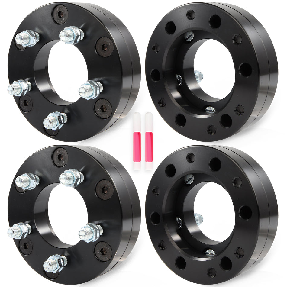 4 Pcs 2inch 6x5.5 to 5x4.5 Conversion Wheel Adapters For Chevy GMC 6 Lug to Mustang