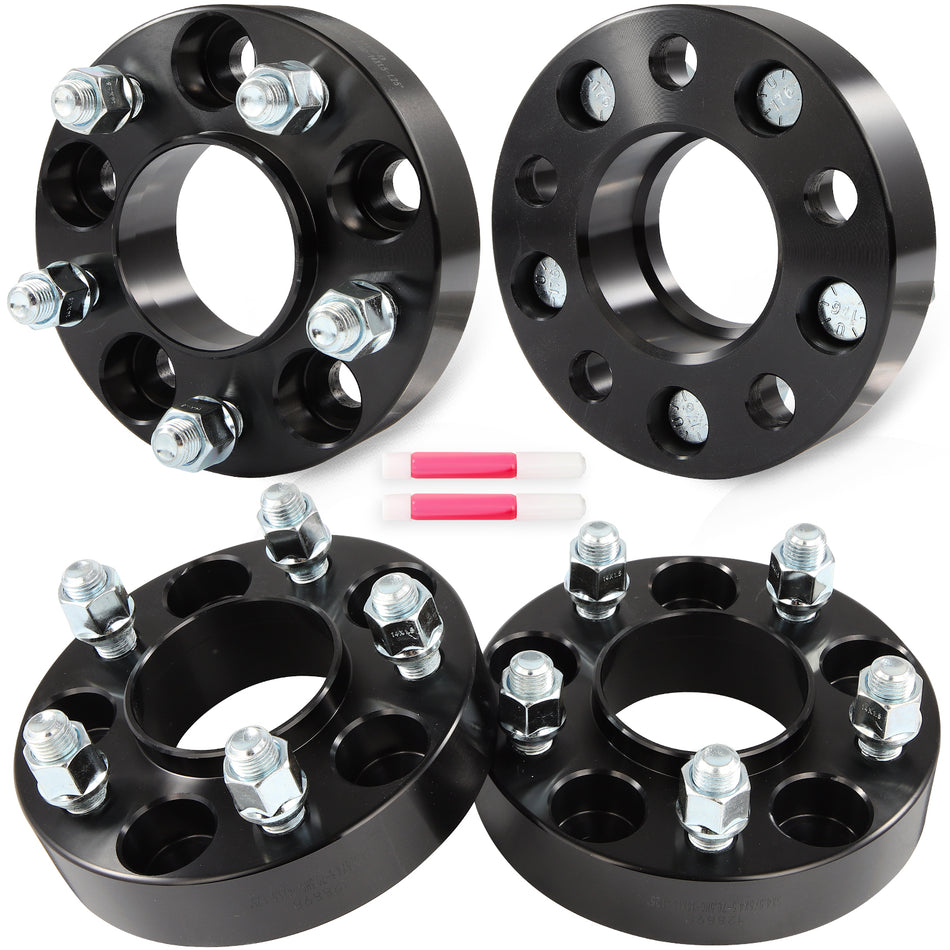 4 Pcs 1.25inch 5x4.5 Hub Centric Wheel Spacers 14x1.5 For Ford Mustang 2015-2025