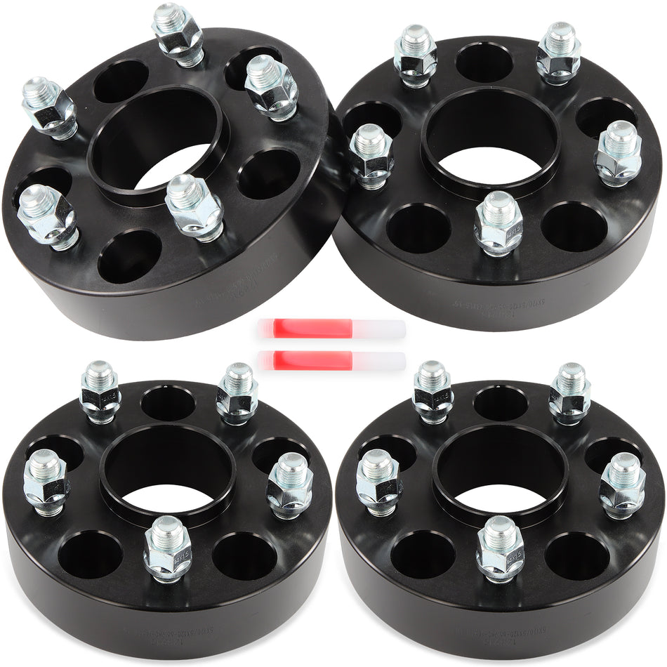 (4) 1.5inch 5x120 14x1.5 Wheel Spacer For Chevrolet Camaro Impala Malibu Pontiac G8