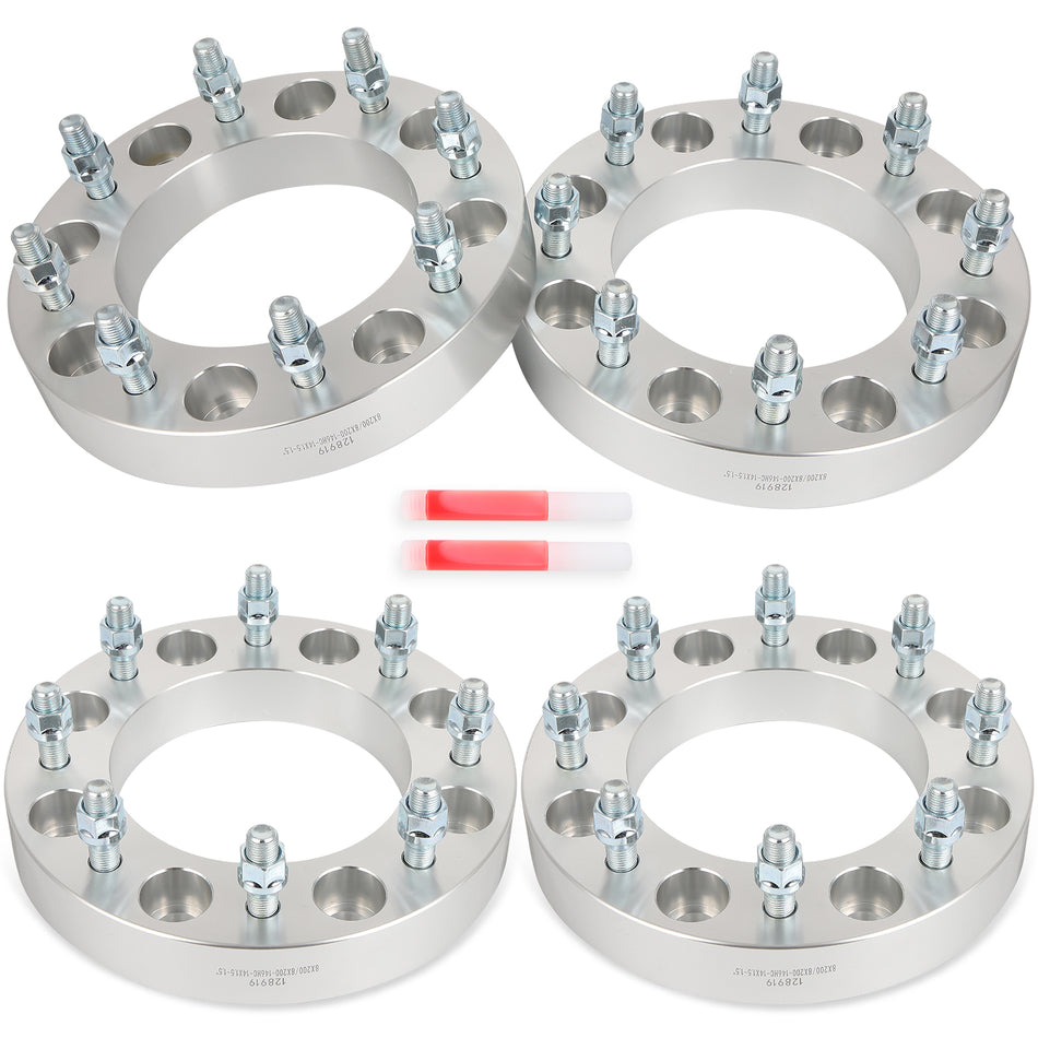 (4) 1.5inch 8x200 Wheel Spacers For 2022 2023 Ford F-350 Super Duty Ram 3500 Dually