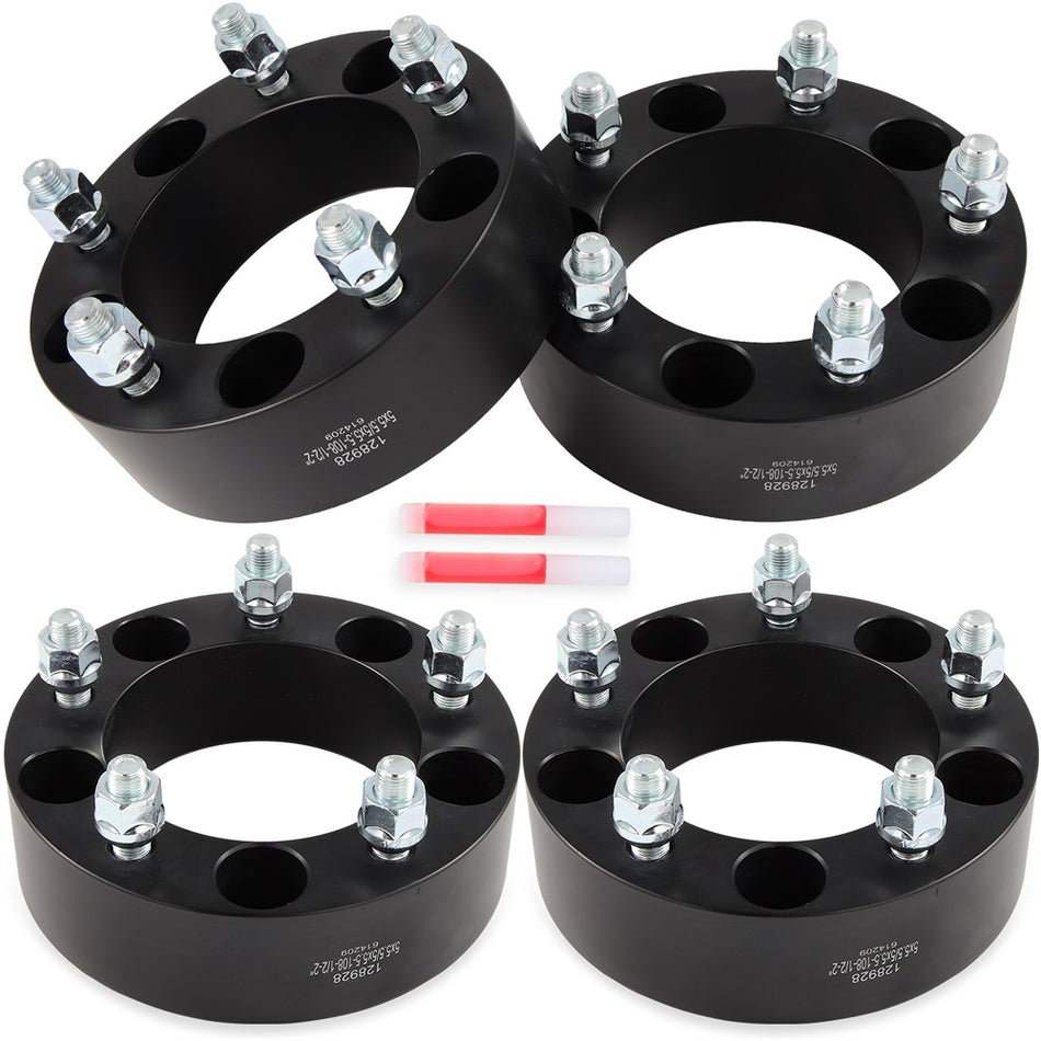 (4) 5x5.5 Wheel Spacers 2inch Fits Ram 1500 Ford F150 E150 Jeep CJ3 CJ6 CJ7 1/2inchx20