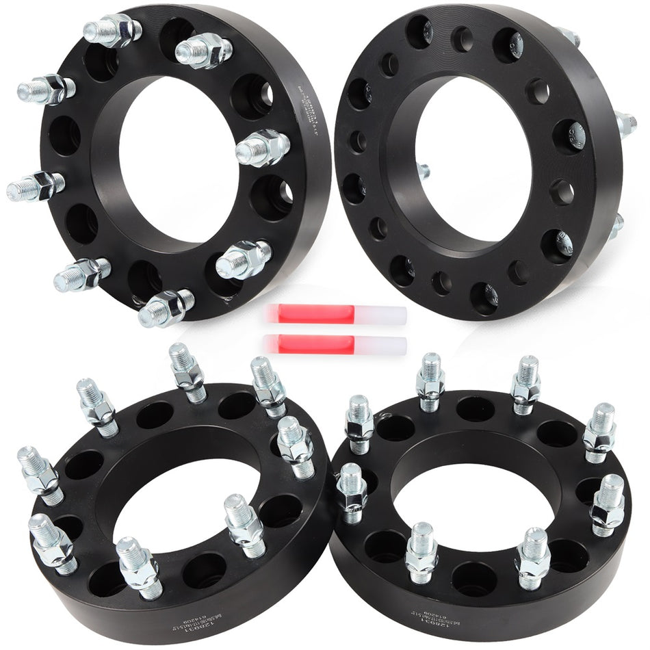 (4) 8x6.5 to 8x180 Wheel Adapters 1.5inch 8x165.1 Hub to 8x180 Wheel For GMC Sierra
