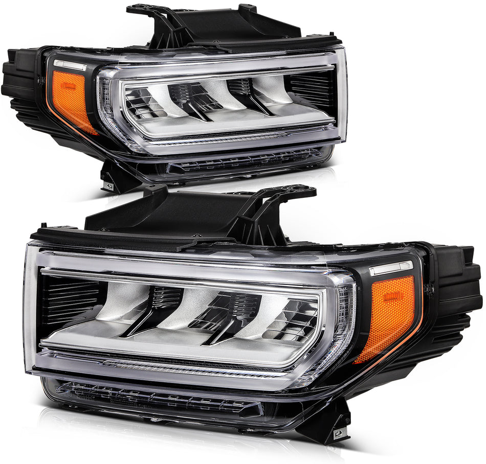 [2pcs/Pair] Full LED Headlight with DRL For 2020-2023 GMC Acadia SL SLE SLT Denali