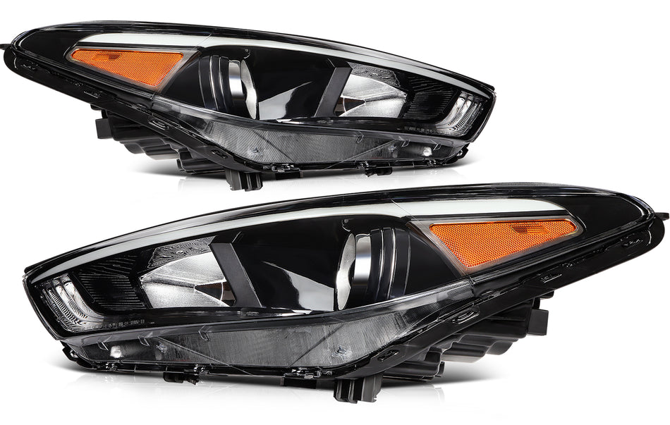 Headlight Assembly For 2016-2018 Hyundai Tucson LED DRL Type Pair