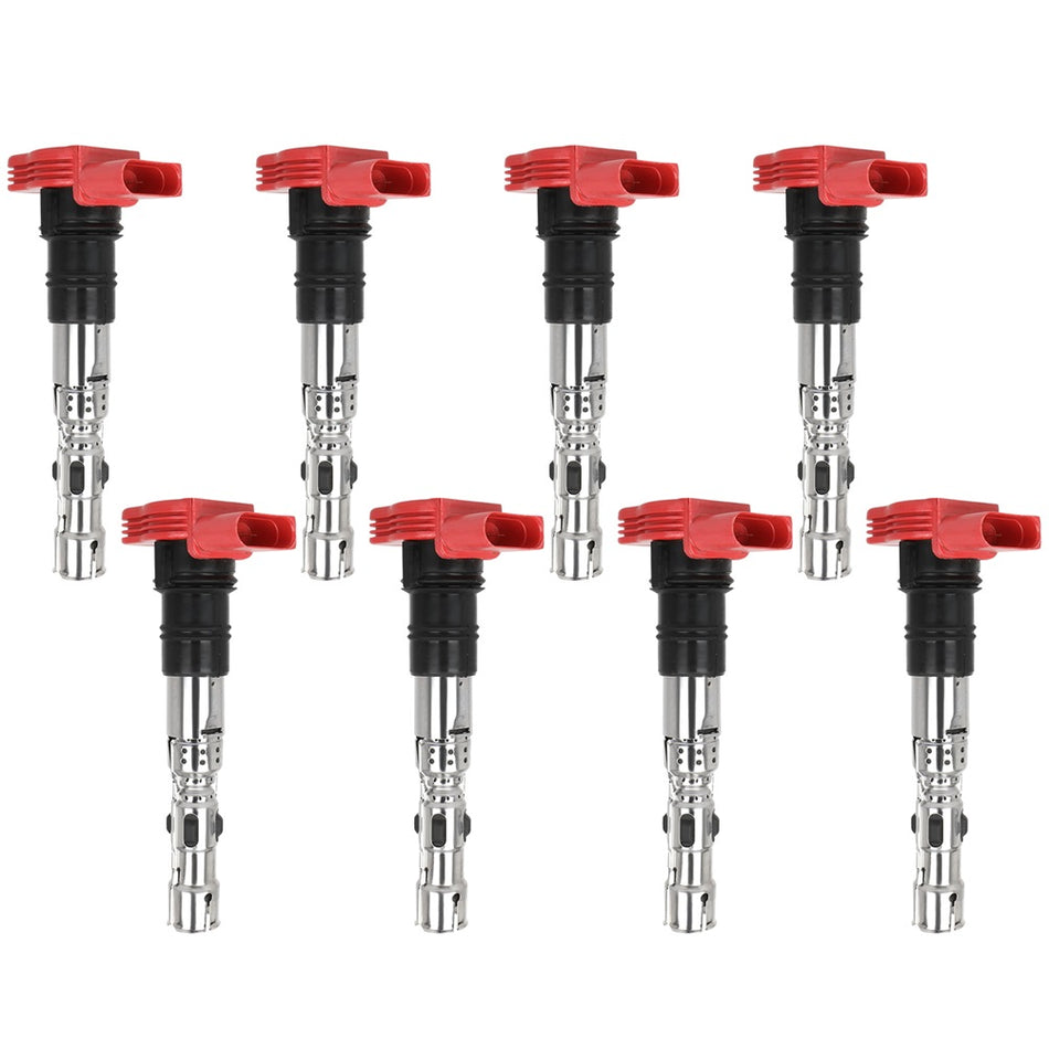 8x Ignition Coils Pack For Audi S4 2004-2006 2007-2009 4.2L V8 077905115H