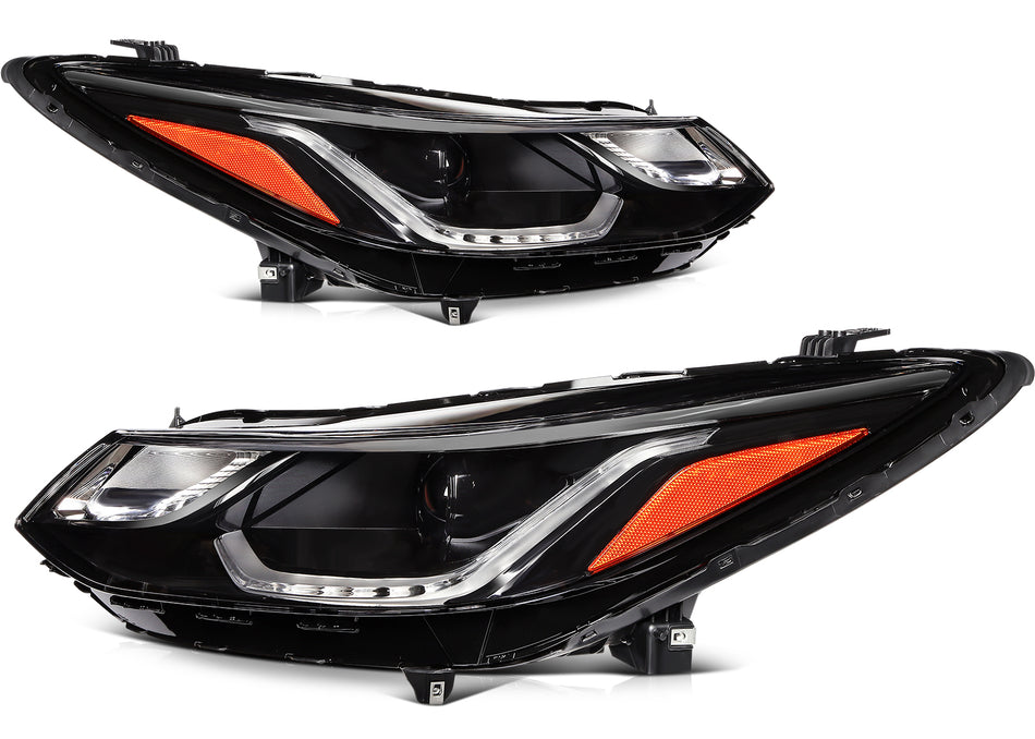 Headlights Assembly Pair For Chevy Cruze 2016-2019 LED DRL Headlamp Pair Front
