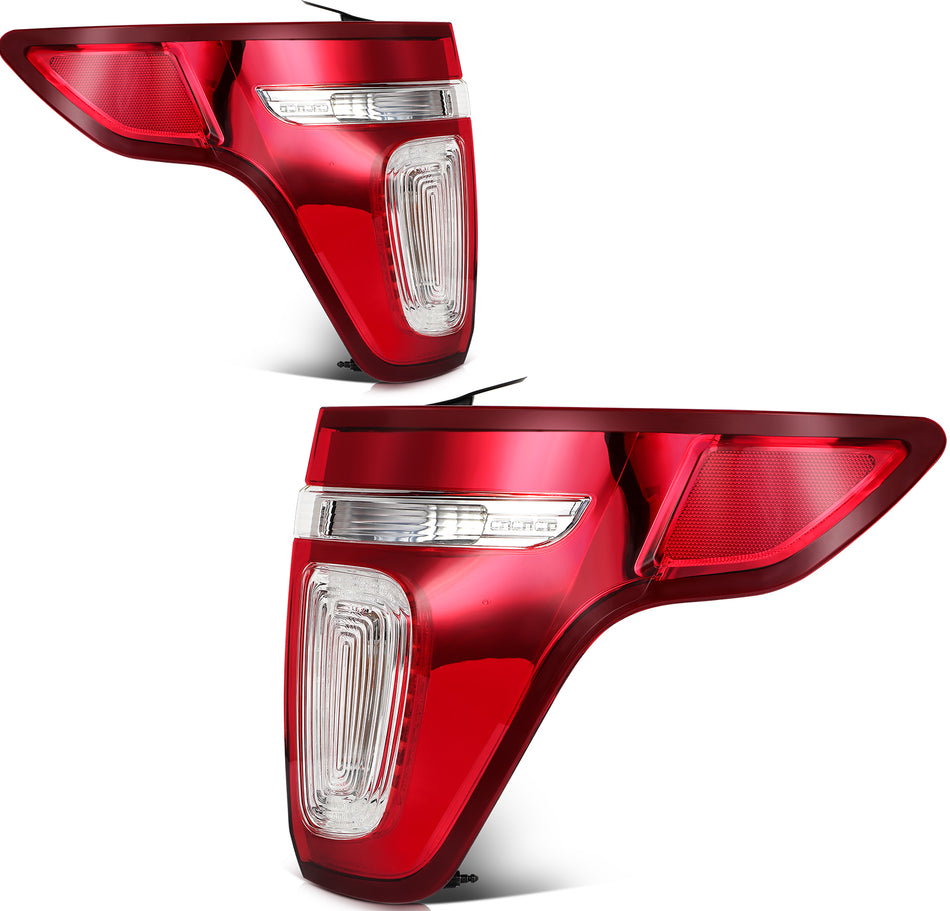 [LED Type] Pair Tail Light Assembly For 2011-2015 Ford Explorer Left Right