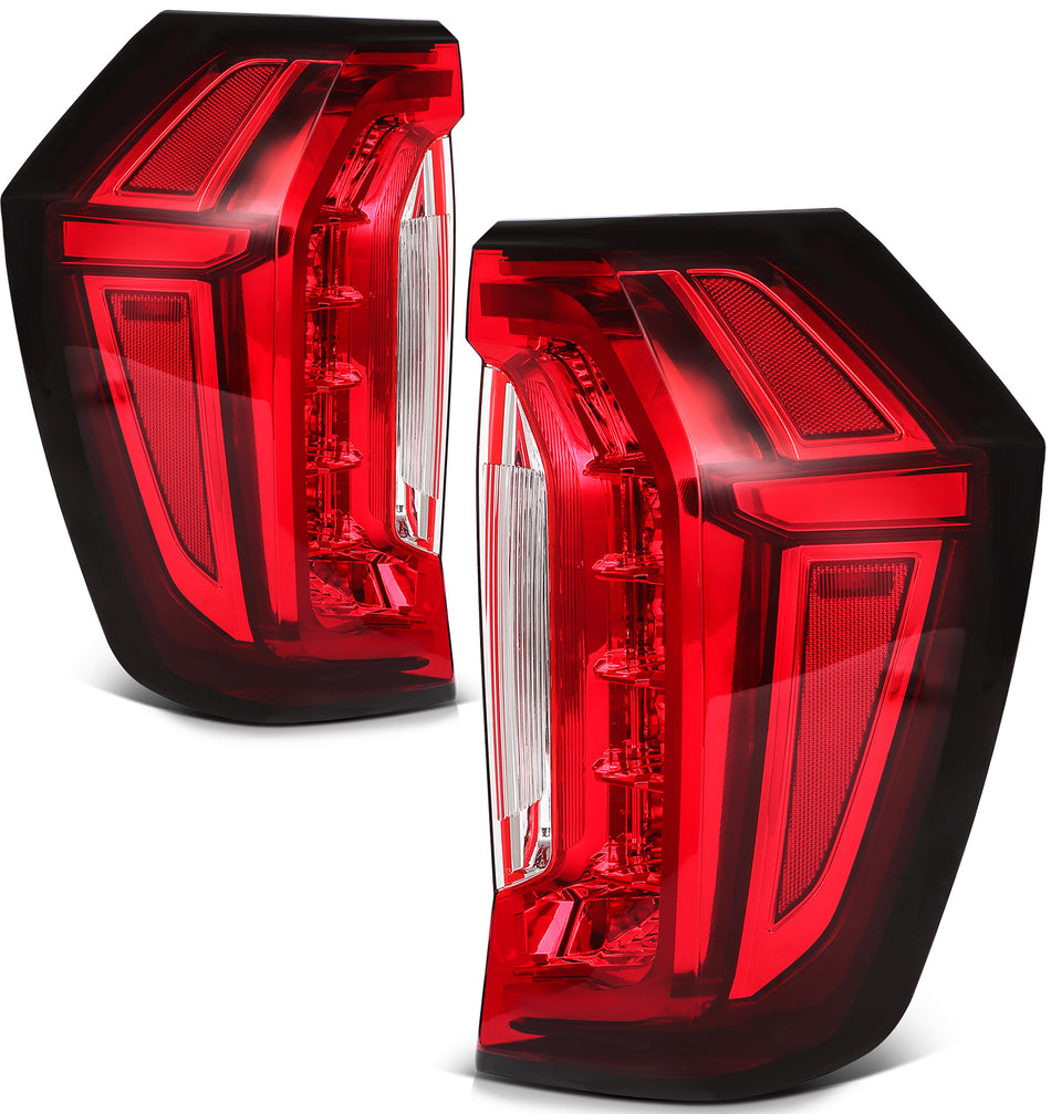 Pair LED Tail Lights Assembly For 2021-2024 GMC Yukon|Yukon XL Outer Brake Lamps