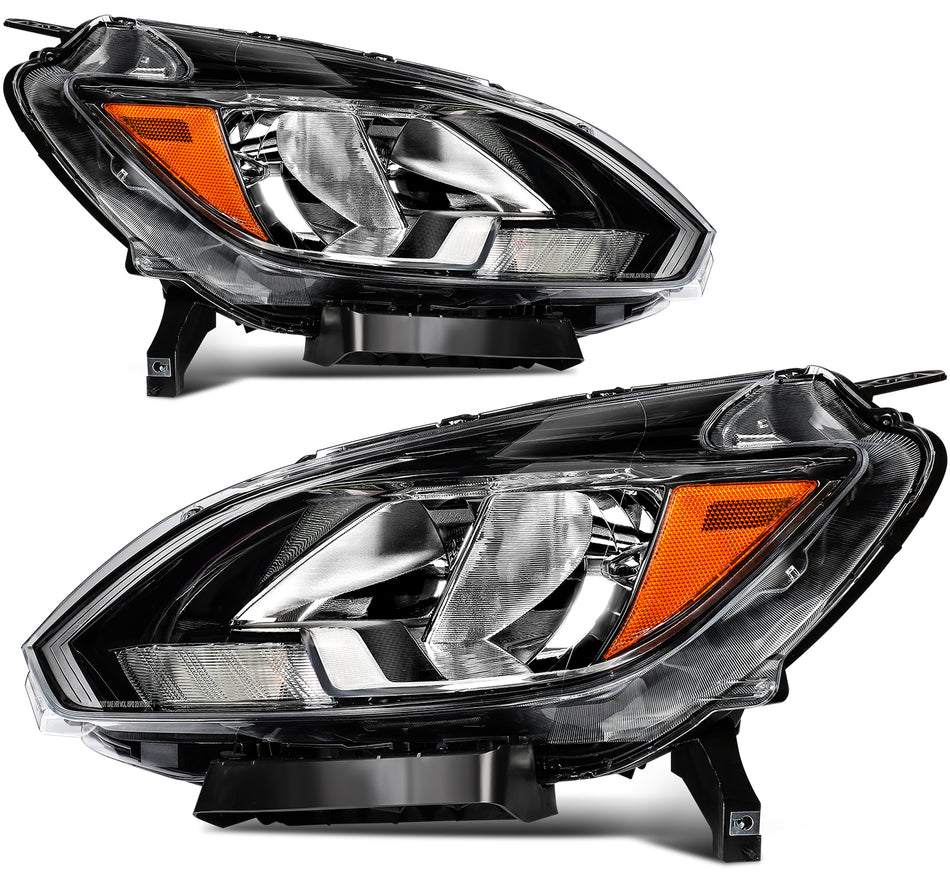 For Nissan For Sentra 2016-19 Black Housing Headlights Assembly LeftRight