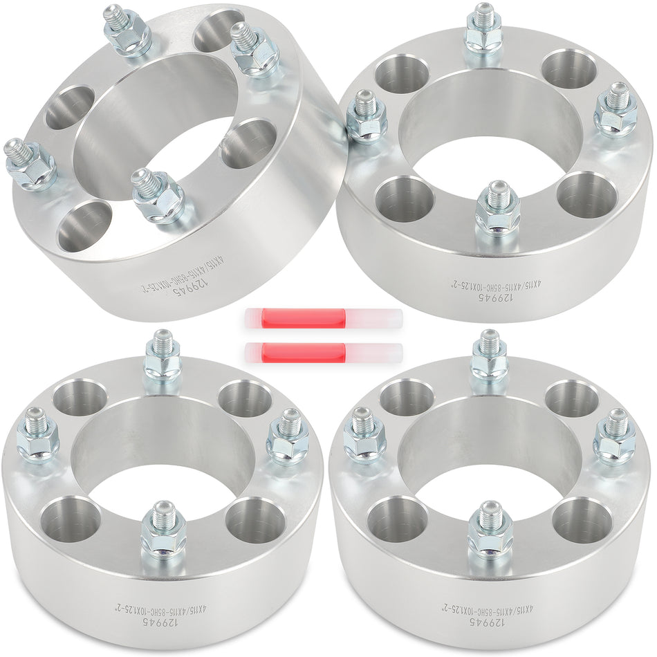 (4) 2inch 4x115 4/115 ATV Wheel Spacers 10x1.25 Fits Arctic Cat Yamaha Raptor 700R