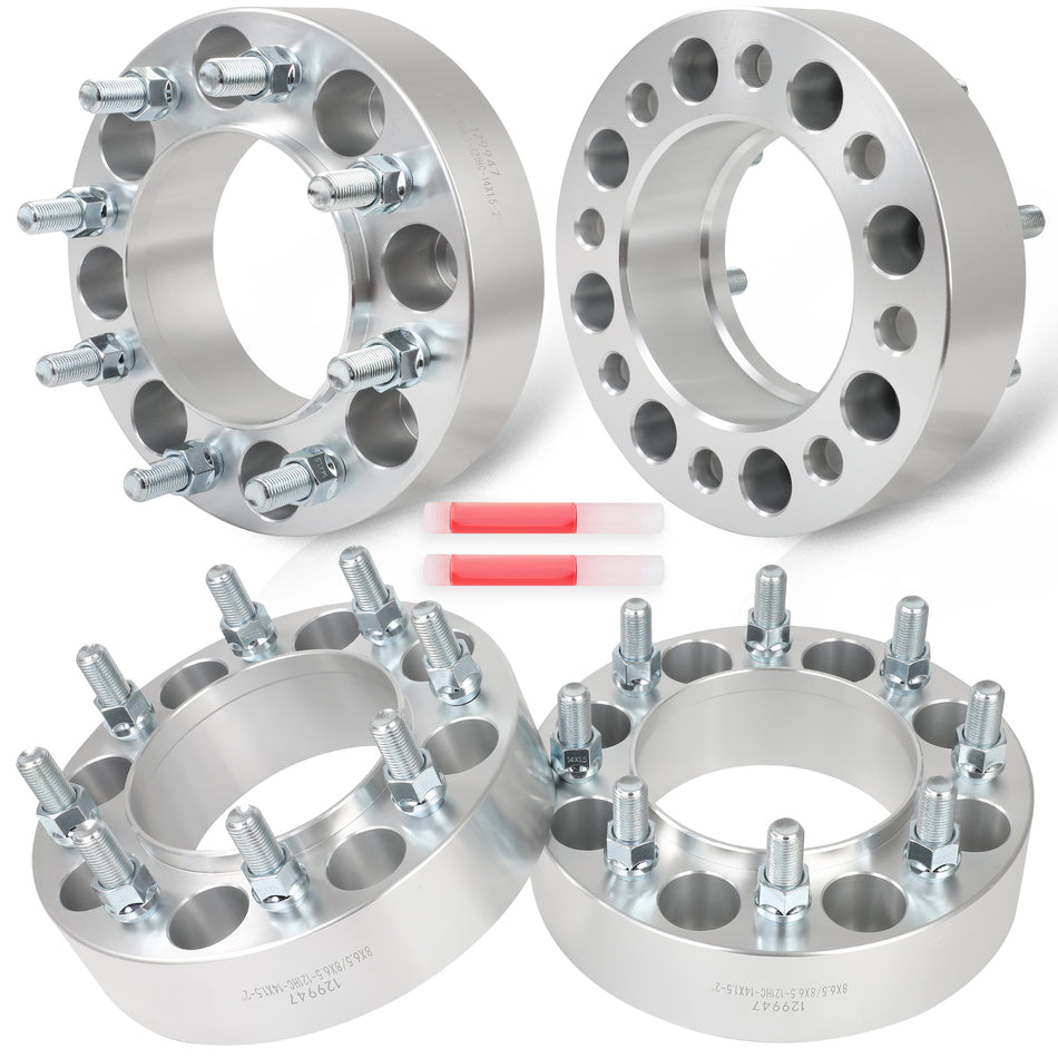 4pcs 2inch Hubcentric 8x6.5 Wheel Spacers 14x1.5 For 2013-2022 Ram 2500 Ram 3500 SRW