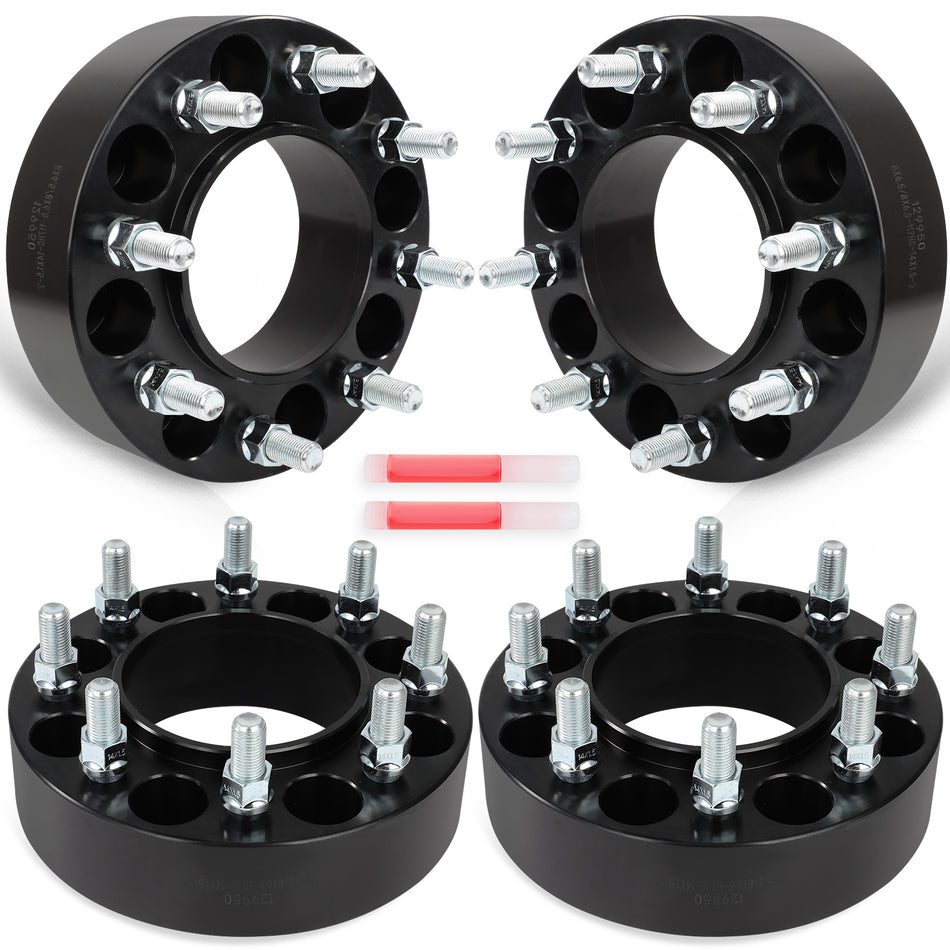 4 Pcs 2inch 8x6.5 Hub Centric Wheel Spacers For Chevy Silverado 2500 HD 2001-2010