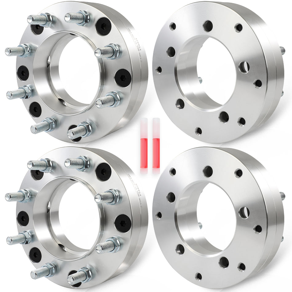 4Pc 2inch 5x5.5 to 8x170 Hub Centric Conversion Wheel Adapters For Ram 1500 to Ford