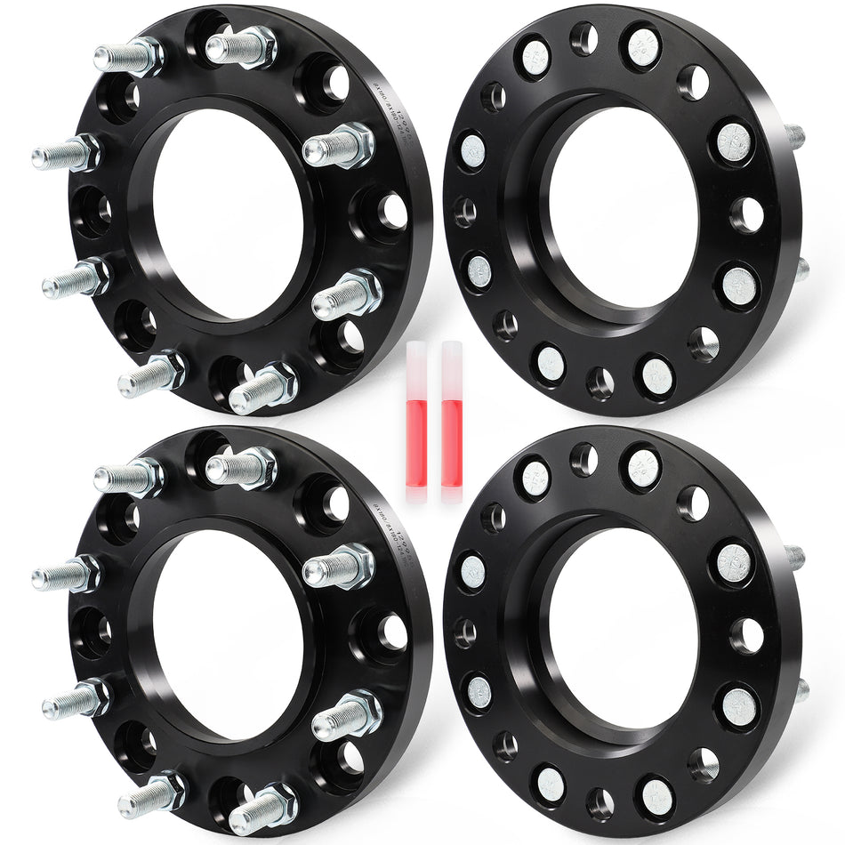 1inch 8x180 14x1.5 (4) Wheel Spacers Hubcentirc For Chevy Silverado Sierra 2500 HD