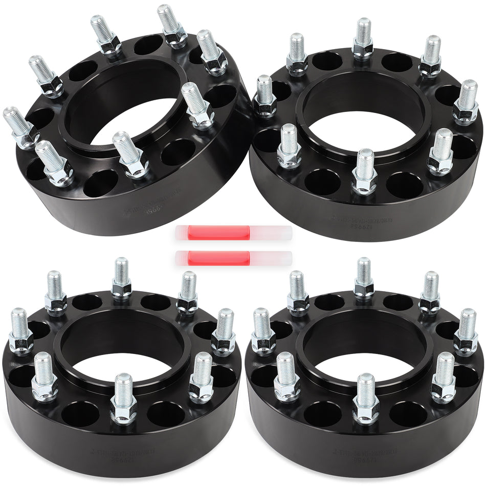 4 Pcs 8X180 2 inch Wheel Spacers Hubcentric M14x1.5 For GMC Sierra 3500 HD SRW
