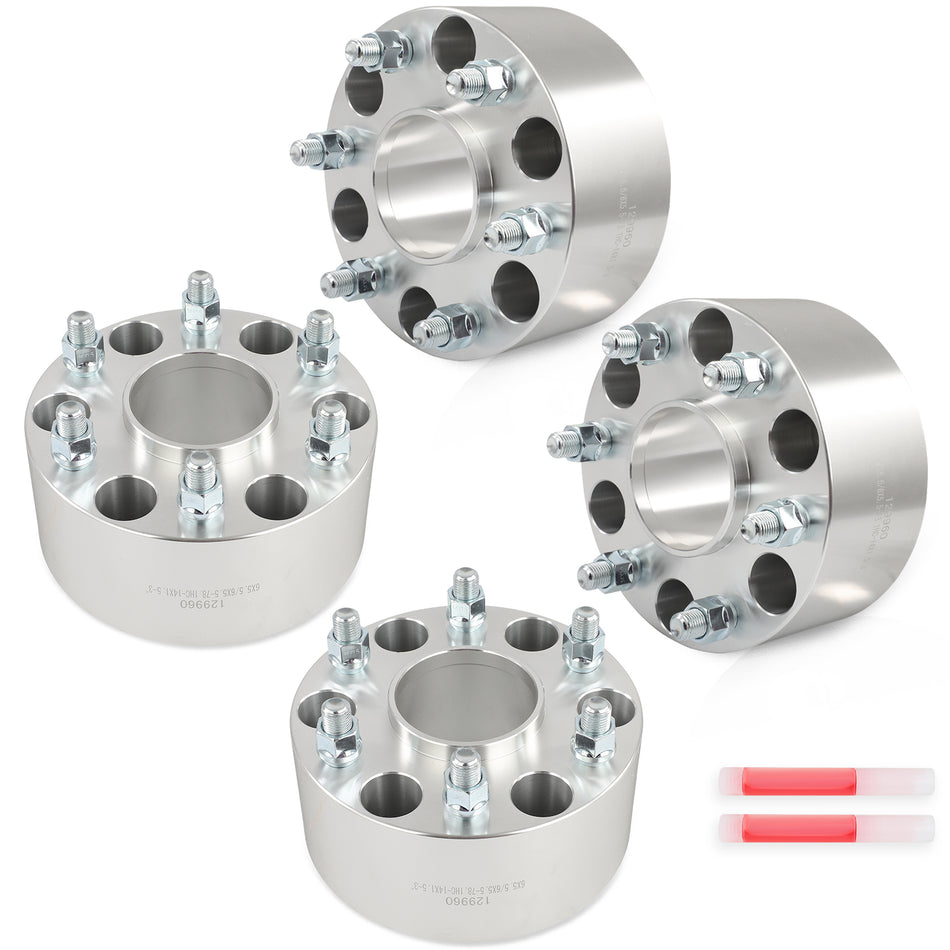 4x 3 inch 6x5.5 Wheel Spacers Hubcentric Fits Chevrolet Silverado 1500 1999-2025