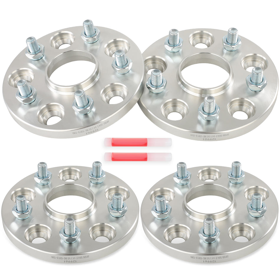 4Pcs 15mm 5x120 to 5x114.3 Hub Centric Conversion Wheel Adapters For Honda Acura