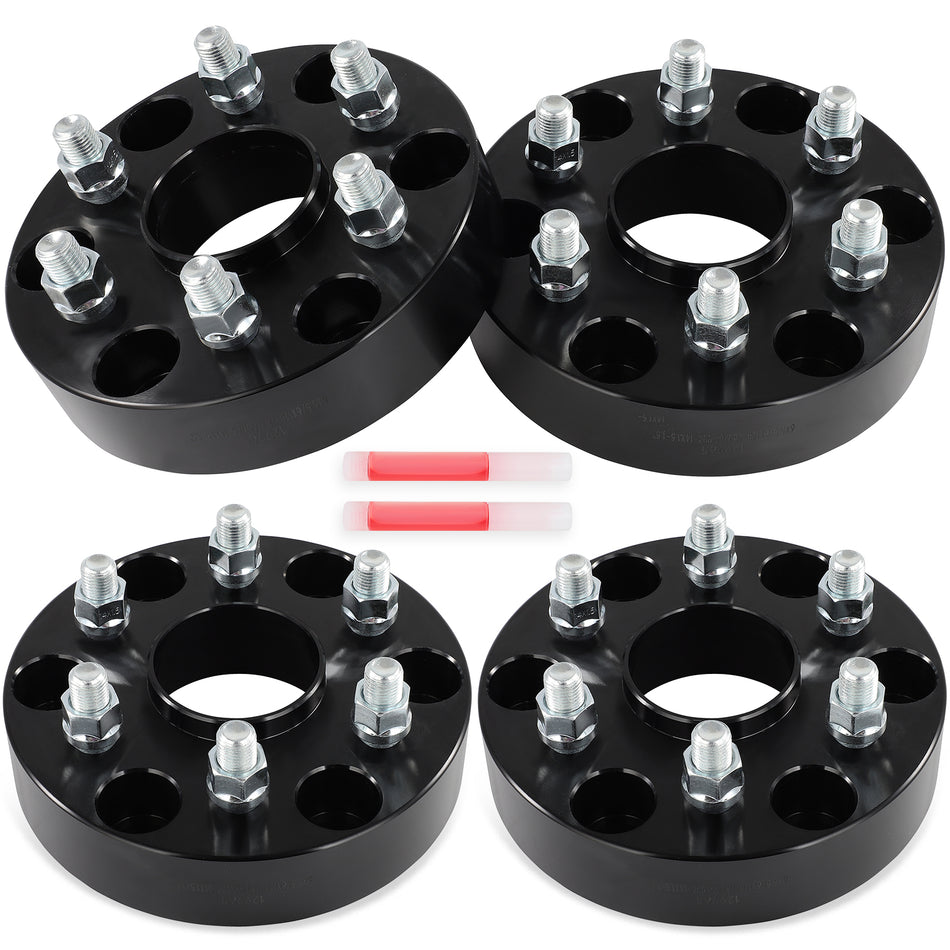 (4) 1.5inch 6x5.5 to 6x120 Wheel Adapters 14x1.5 For 1999-2024 Chevy Silverado 1500