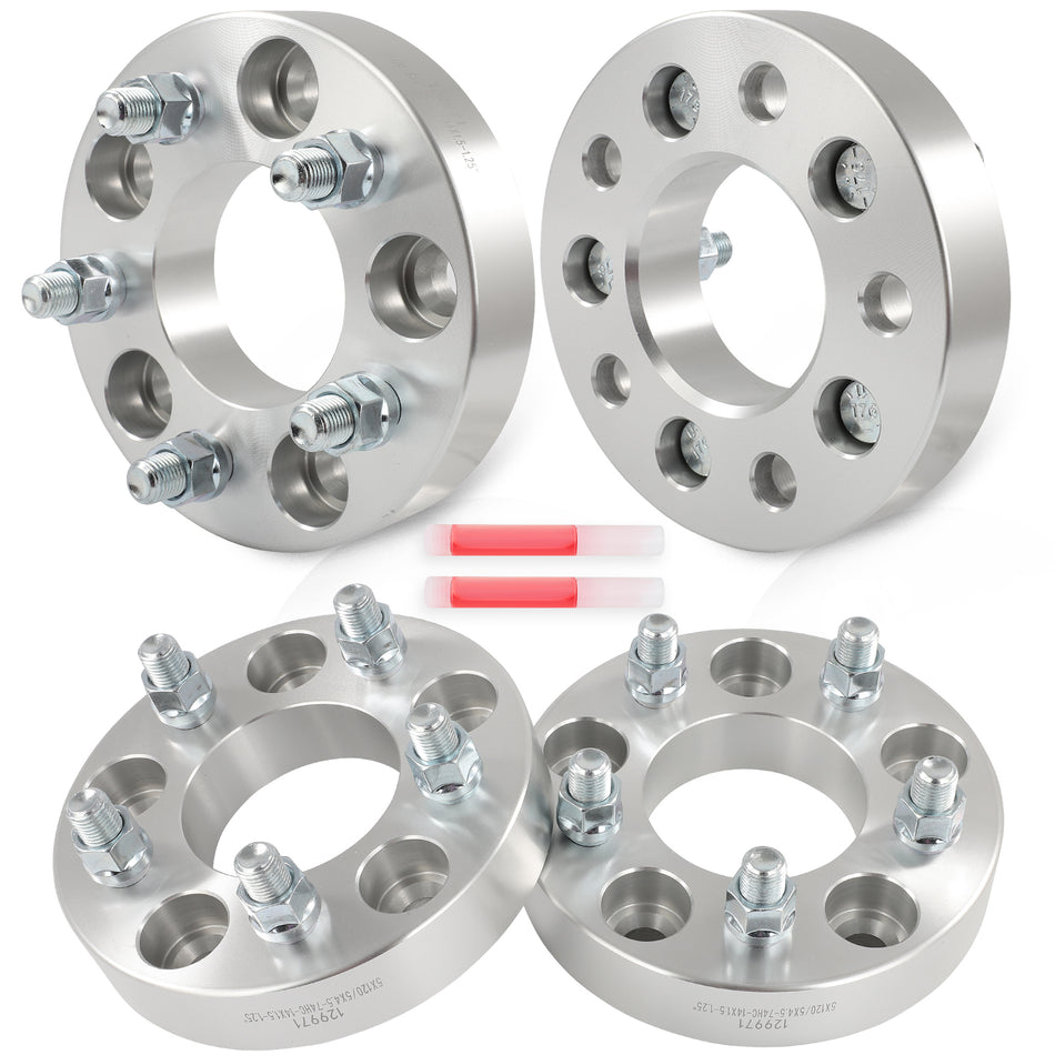 1.25inch 5x120 to 5x114.3 Wheel Adapters 14x1.5 Fits Chevy Camaro to Ford Rim 4pcs