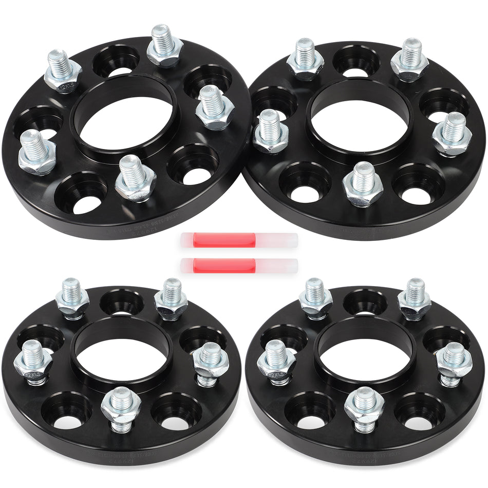 (4) 15mm Hubcentric 5x108 Wheel Spacers 12x1.5 Fits Ford Focus Escape Jaguar XJR