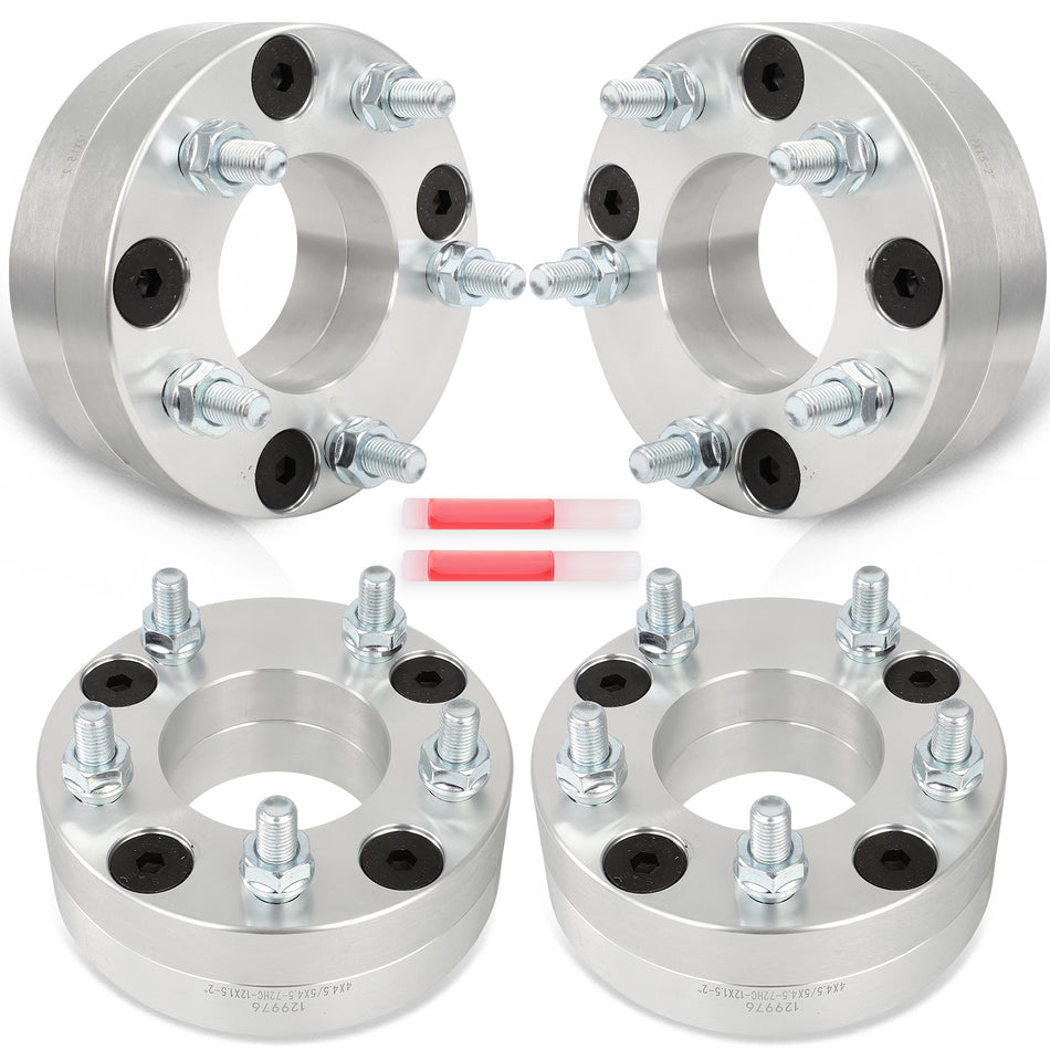 4X 2inch 4x4.5 to 5x4.5 Wheel Adapters 4x114.3 to 5x114.3 Fits Kia Optima Mazda 626