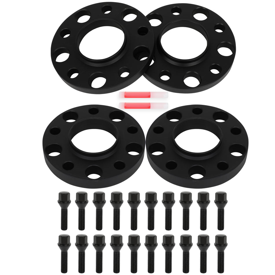 4X 15mm & 20mm Thick Hubcentric Wheel Spacers 5x120 12x1.5 For BMW E36 E60 E90