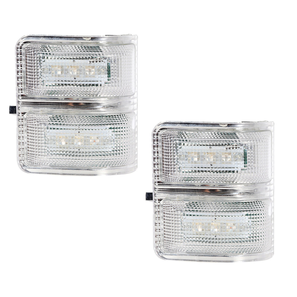 Driver and Passenger Side Mirror LED Lights Transparency Fit 13-14 Ford F150, 08-16 F450 Super Duty