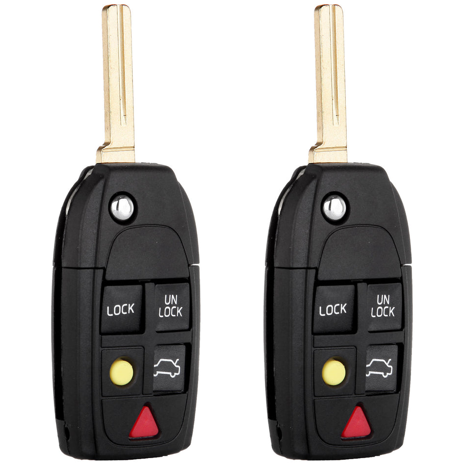 Key Fob Shell Case For 98-04 Volvo C70 01-02 Volvo S40