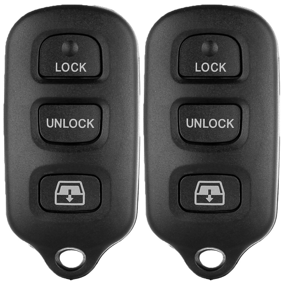 2 Remote Key Keyless Fob Case For 02-06 Toyota Camry 98-99 Toyota Avalon