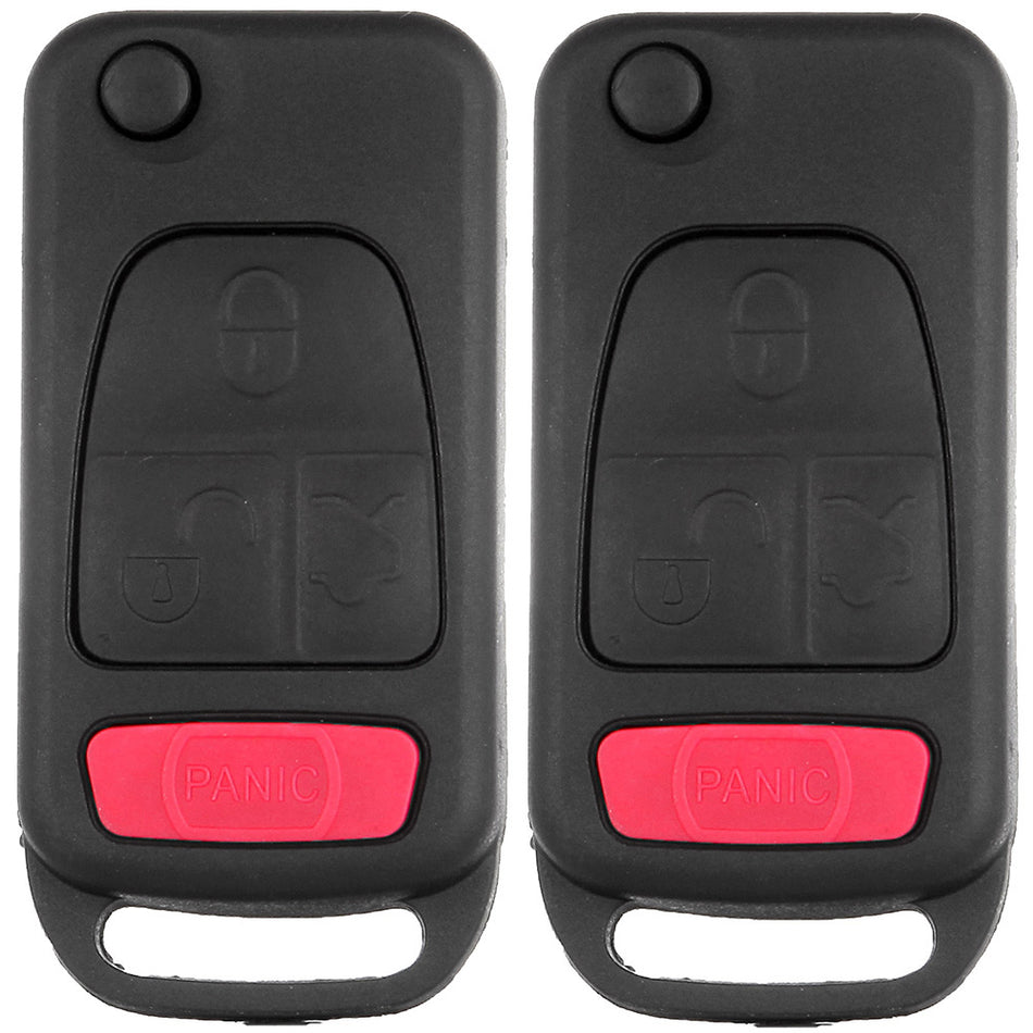 Remote Key Fob Shell Case For 97-00 02 Mercedes-Benz C230 95 97 Mercedes-Benz E420