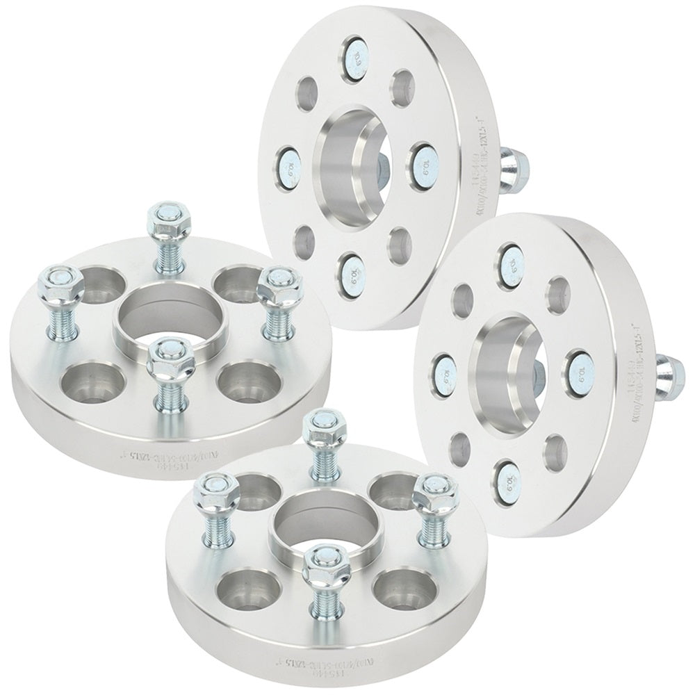 1 inch 4x100 4 Lug HubCentric Wheel Spacers(54.1mm Bore, 12x1.5 Studs) for 2001-2018 Kia Rio - 4PCS Only for Auto