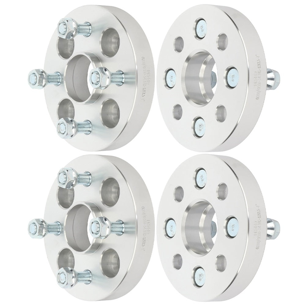 1 inch 4x100 4 Lug HubCentric Wheel Spacers(54.1mm Bore, 12x1.5 Studs) for 2001-2018 Kia Rio - 4PCS Only for Auto