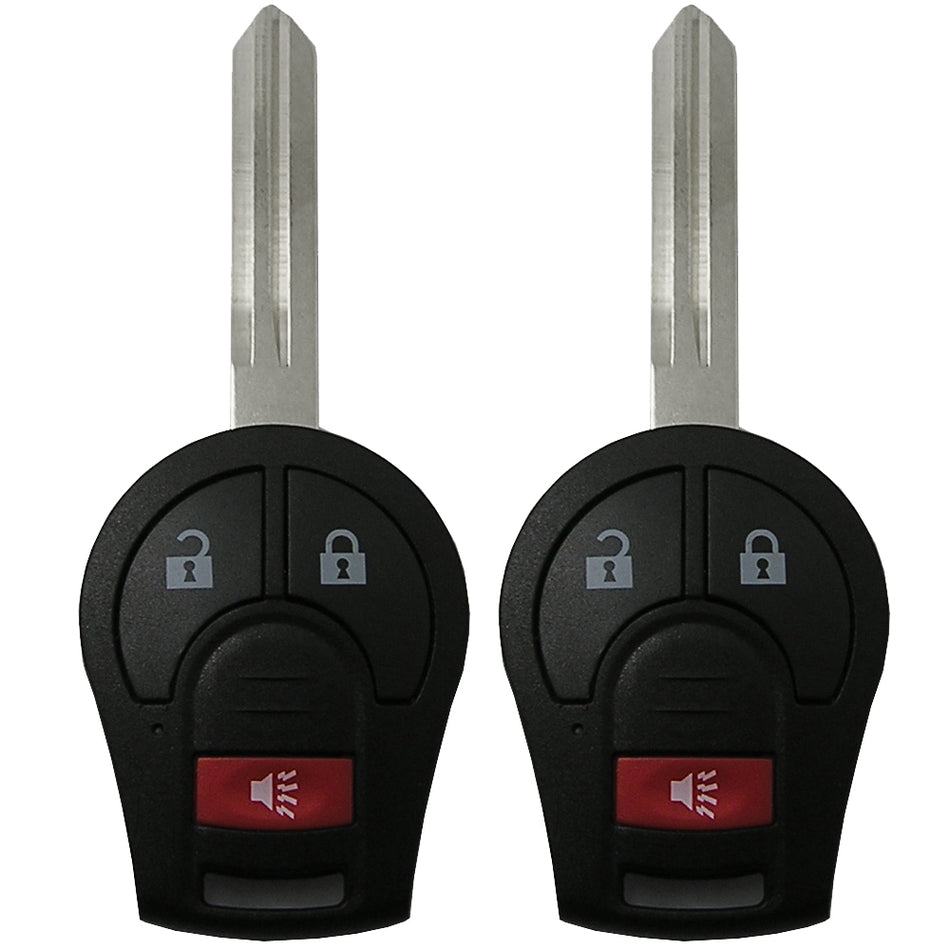 For 07-16 Nissan Sentra 04-15 Nissan Titan 2 Key Fob Keyless Entry Car Remote