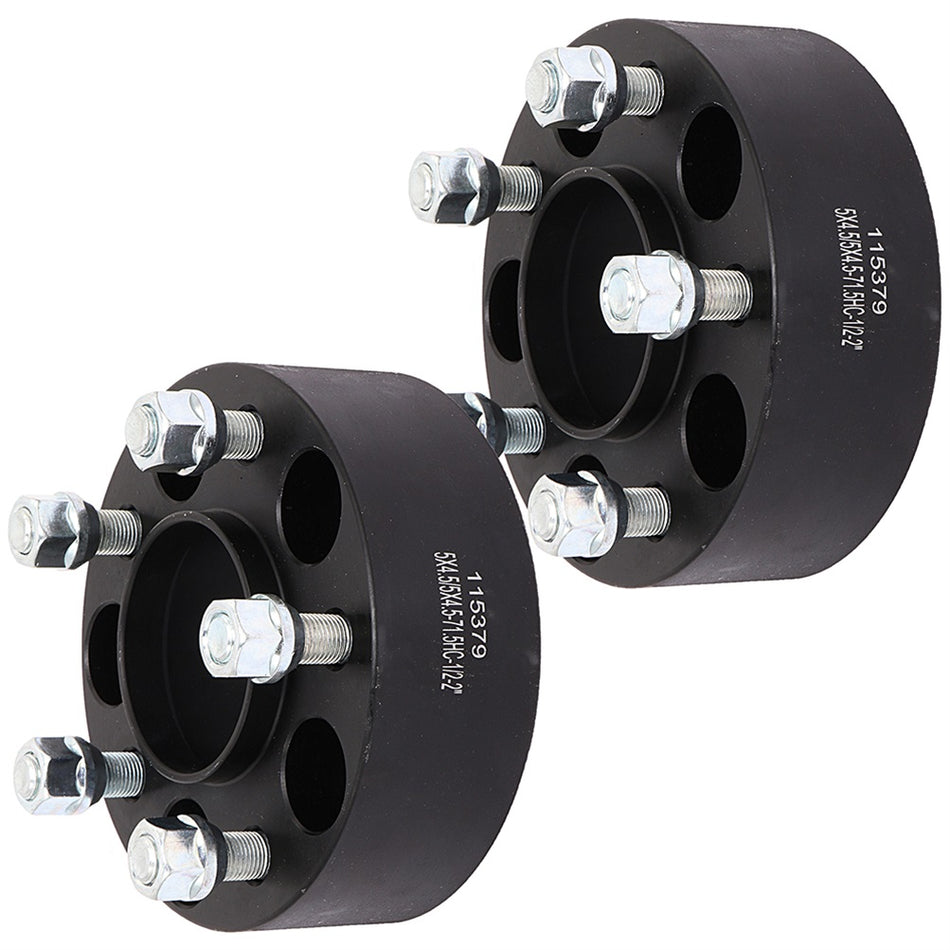 2Pcs 2 inch 5x4.5 5 Lug Wheel Spacers For 2008-2012 Jeep Liberty (71.5mm Bore, 1/2 inch Studs)