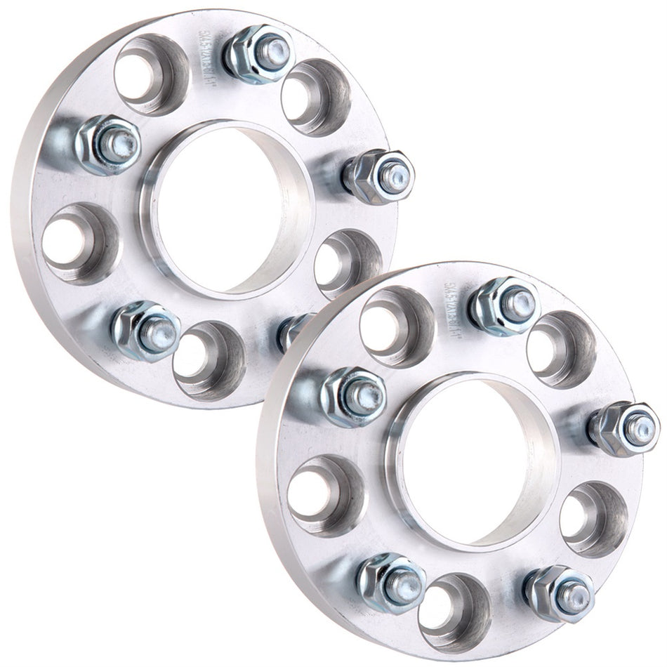 2Pcs 1 inch 5x4.5 5 Lug Wheel Spacers For 13-18 Hyundai Elantra 09-16 Hyundai Genesis