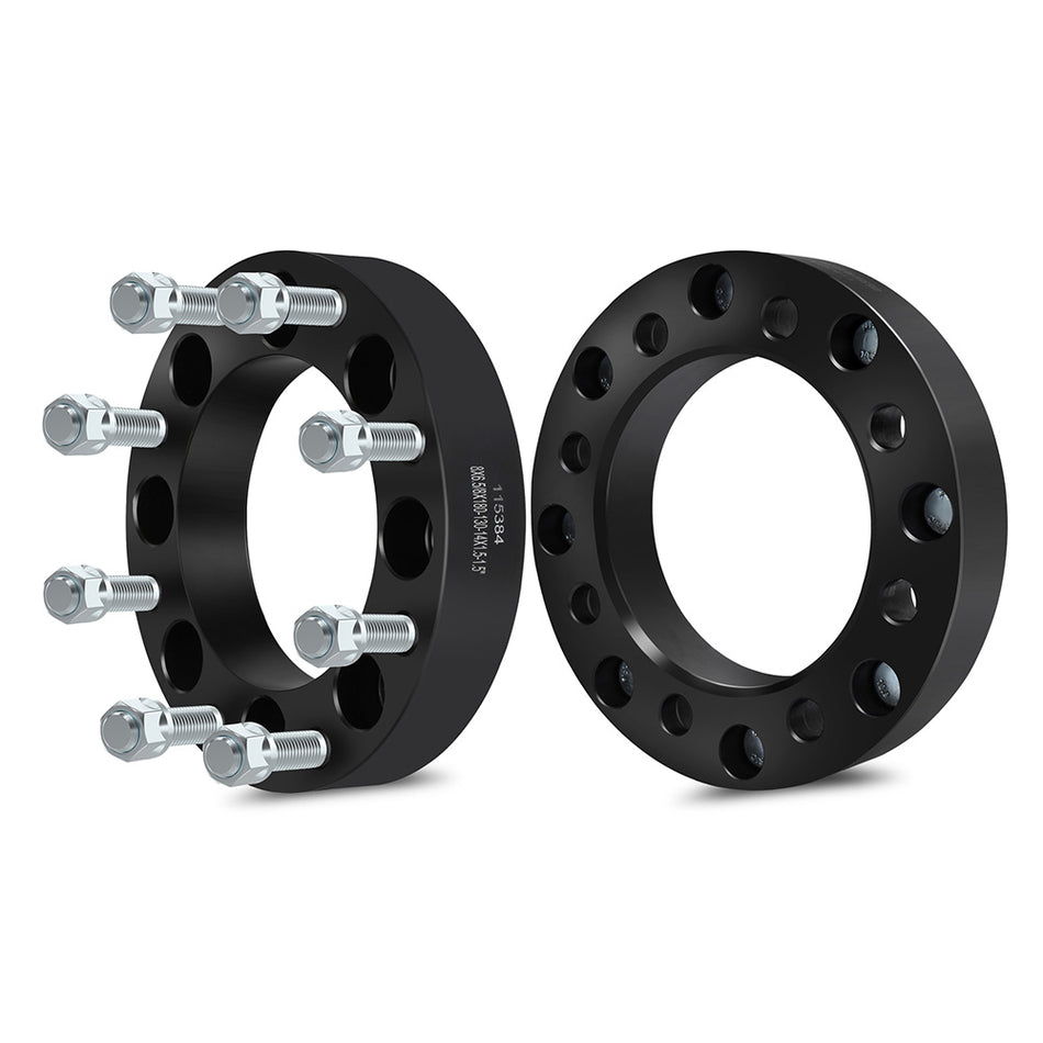 2Pcs 1.5 inches 8x6.5 to 8x180 8 Lug Wheel Spacers For 93-96 98-99 GMC C2500 Suburban 92-94 96 98 GMC K2500 Suburban