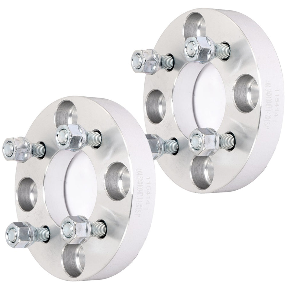 2Pcs 1 inch 4x4.5 to 4x100 4 Lug Wheel Spacers For 96-00 Acura TL 96-02 Honda Accord